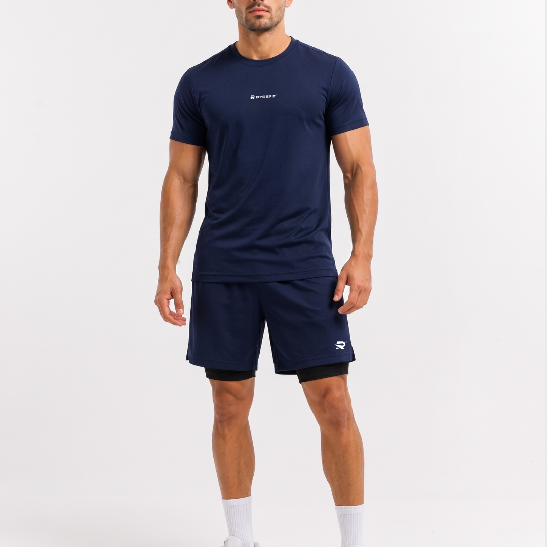 Conjunto de Treino Essential Azul Marinho