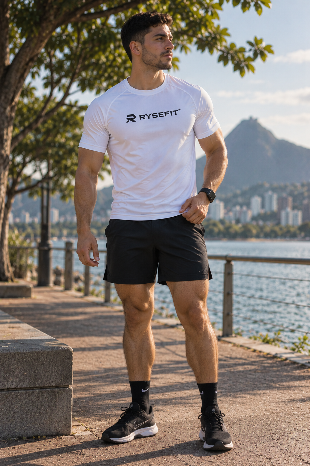 Camiseta Dry Fit RYSE Basic — Logo Grande