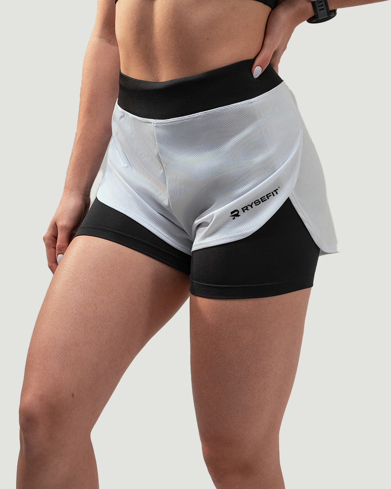 Short Duplo Aero Fit Branco