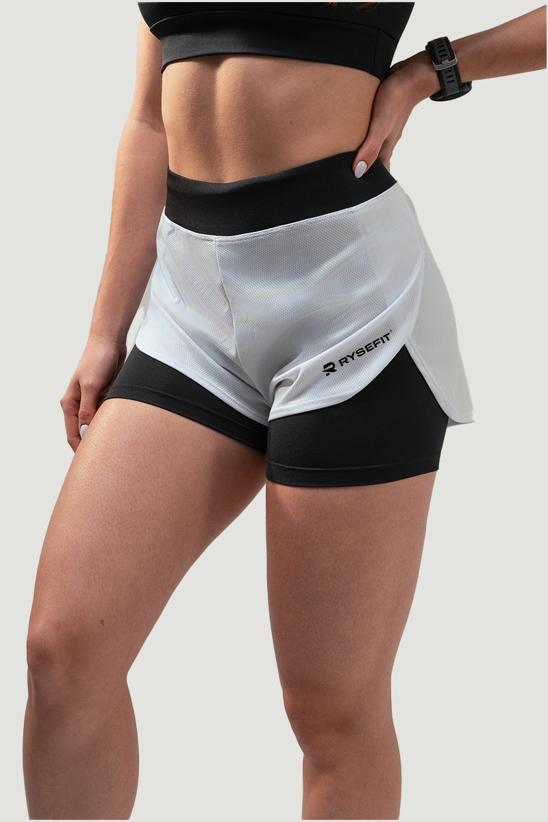 Short Duplo Aero Fit Branco