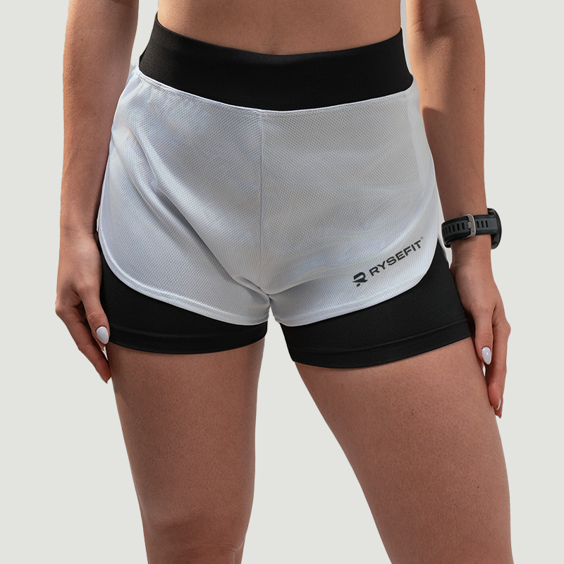 Short Duplo Aero Fit Branco