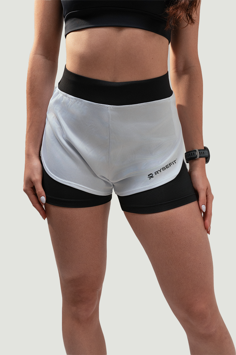 Short Duplo Aero Fit Branco