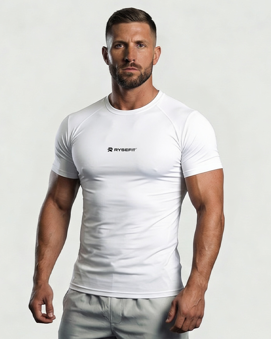Kit 03 Camisetas Dry Fit + 03 Shorts 2 em 1 Compressão Intense