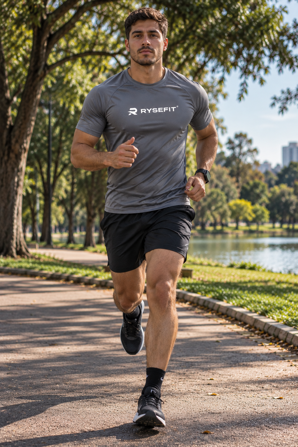 Camiseta Dry Fit RYSE Basic — Logo Grande