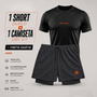 Kit 01 Camiseta Dry Fit + 01 Bermuda Compressão