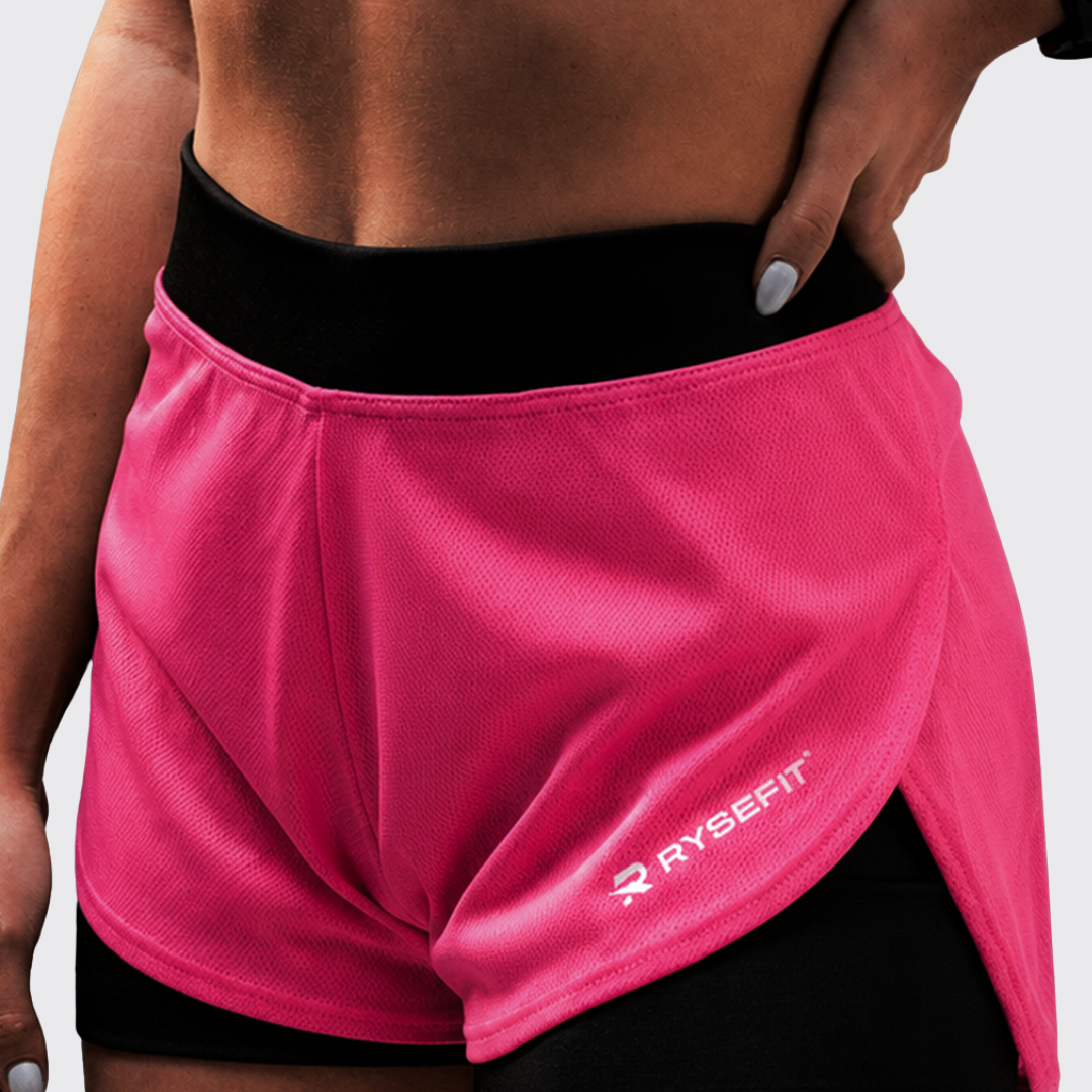 Short Duplo Aero Fit Rosa