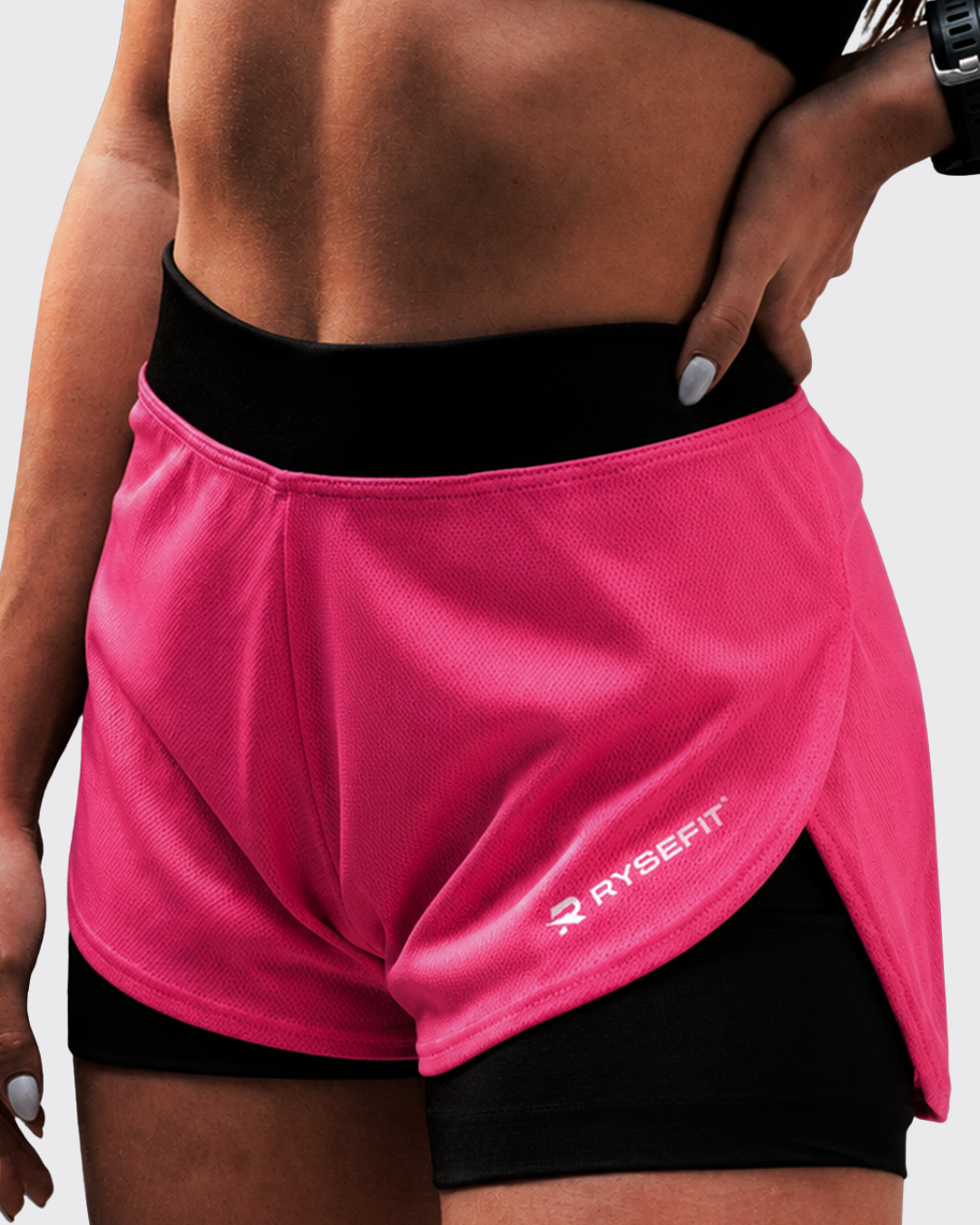 Short Duplo Aero Fit Rosa