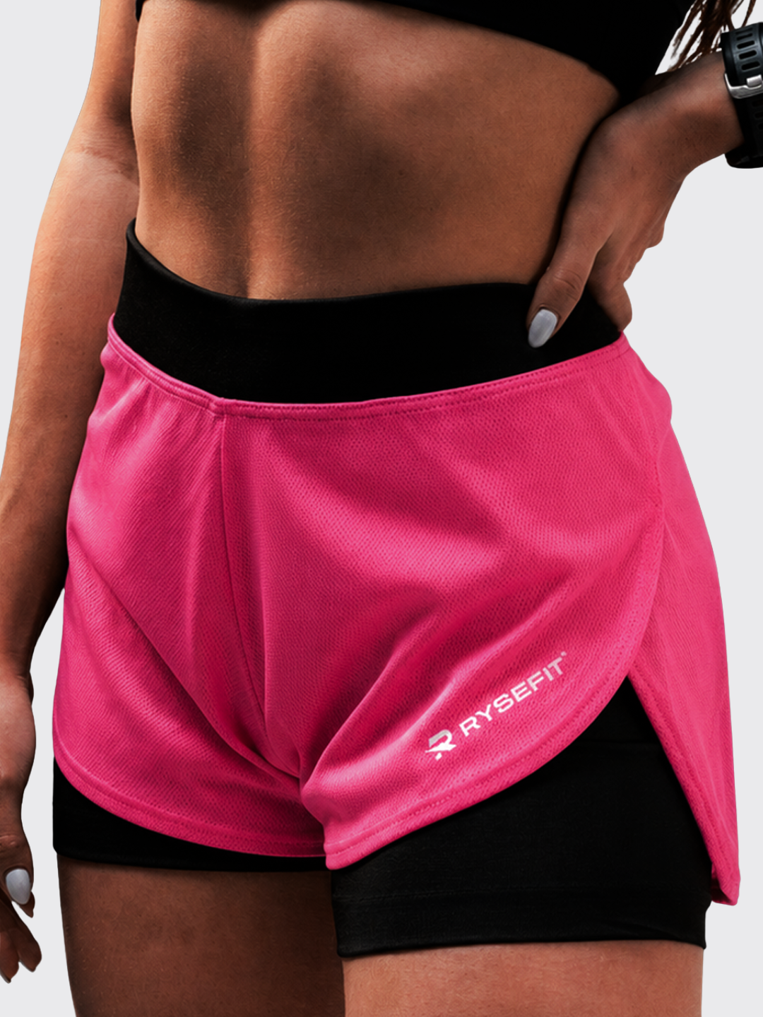 Short Duplo Aero Fit Rosa
