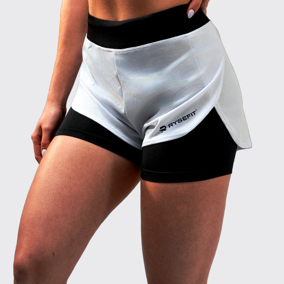 Short Duplo Aero Fit Branco