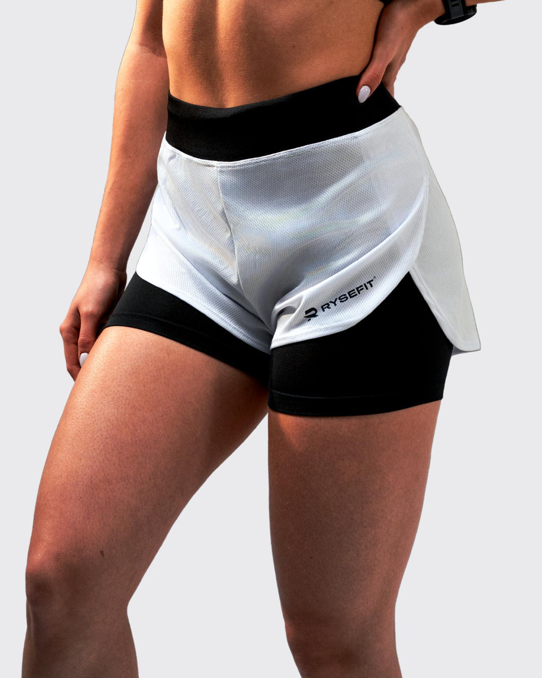 Short Duplo Aero Fit Branco