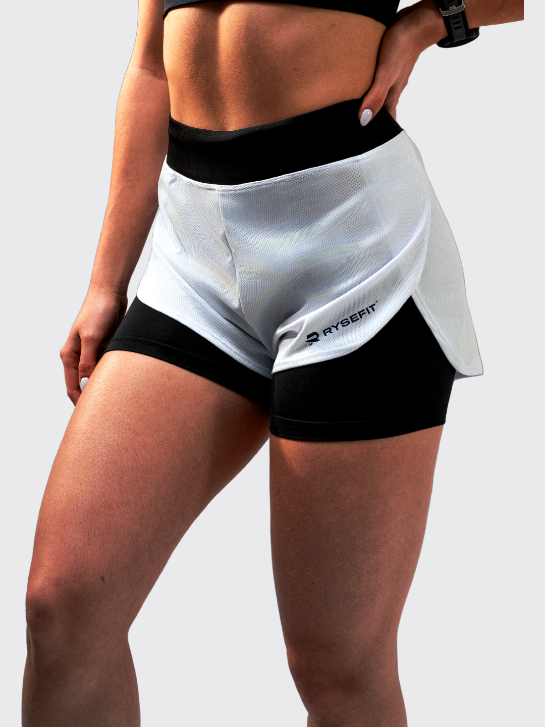 Short Duplo Aero Fit Branco
