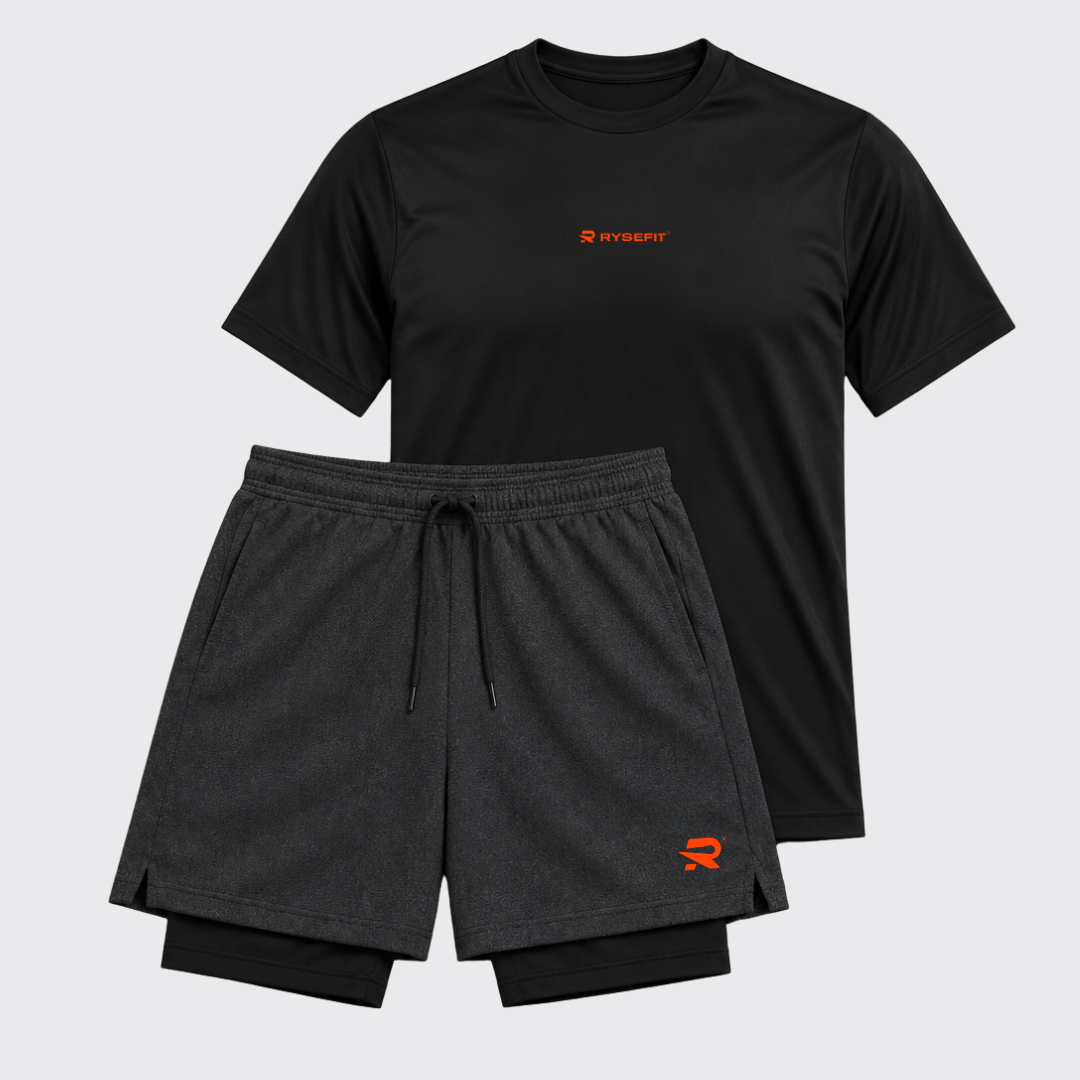 Conjunto Camiseta Dry Fit + Short de Compressão Intense