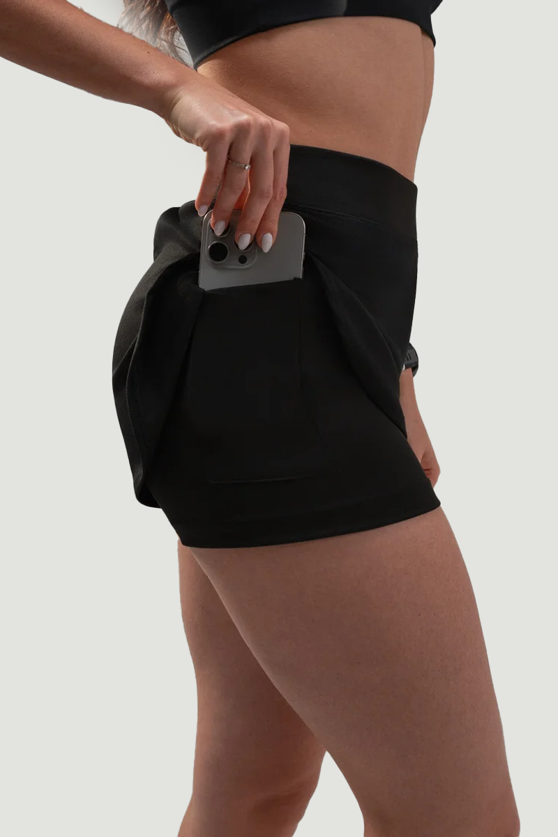 Short Duplo Aero Fit Preto