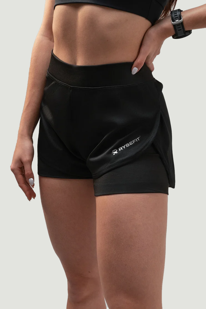 Short Duplo Aero Fit Preto