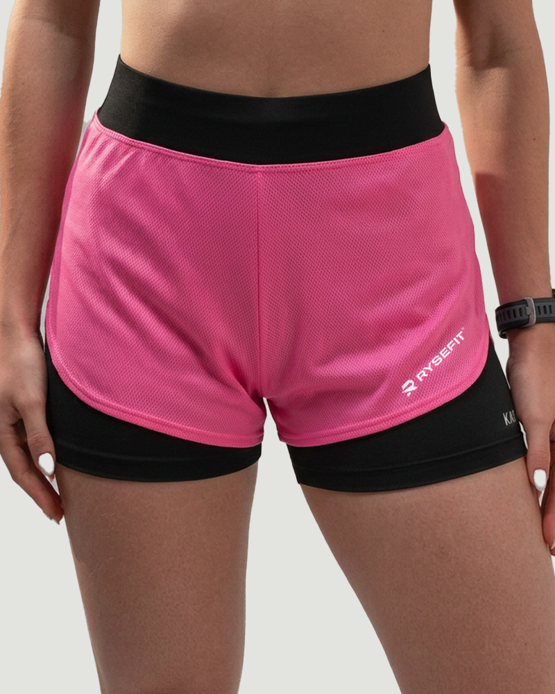 Short Duplo Aero Fit Rosa