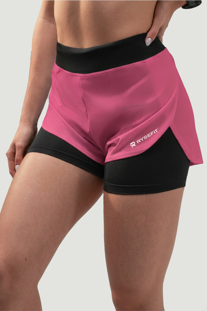 Short Duplo Aero Fit Rosa