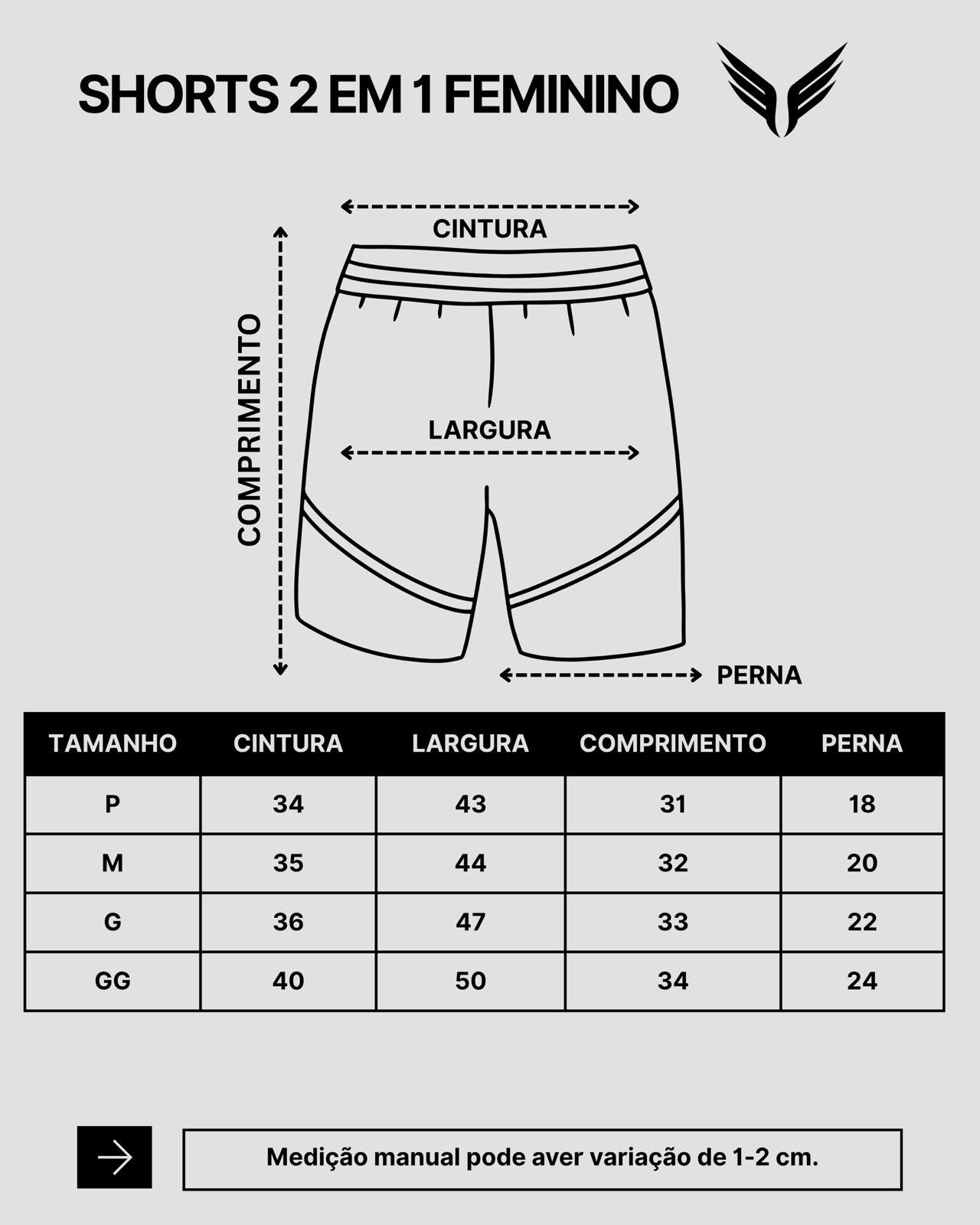 Short Duplo Aero Fit Preto