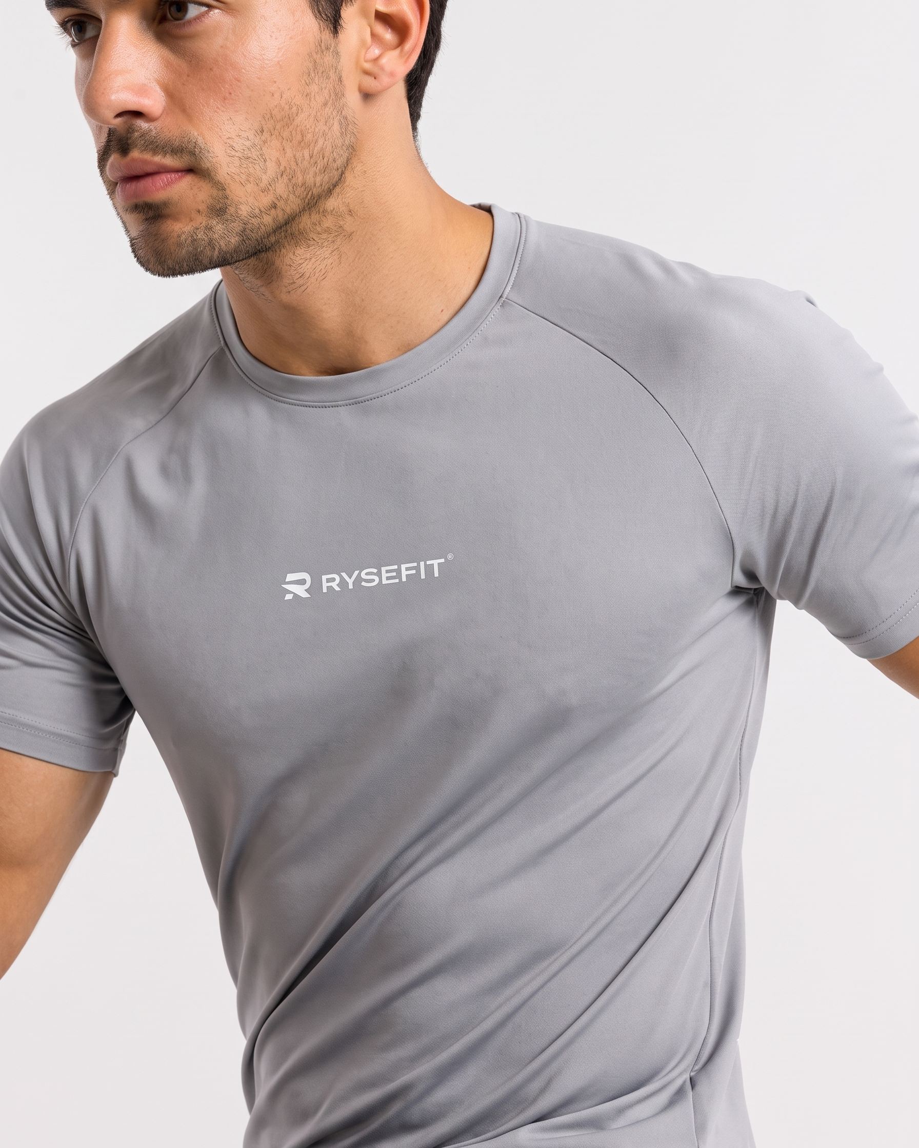Camiseta Dry Fit Essential Cinza