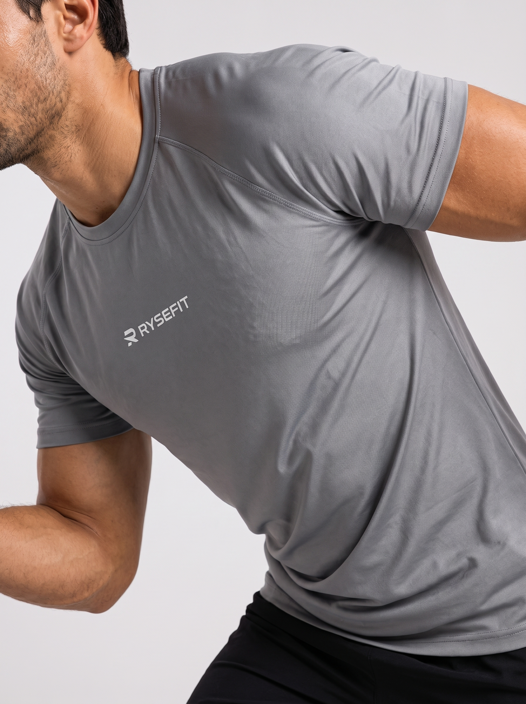 Camiseta Dry Fit Essential Cinza