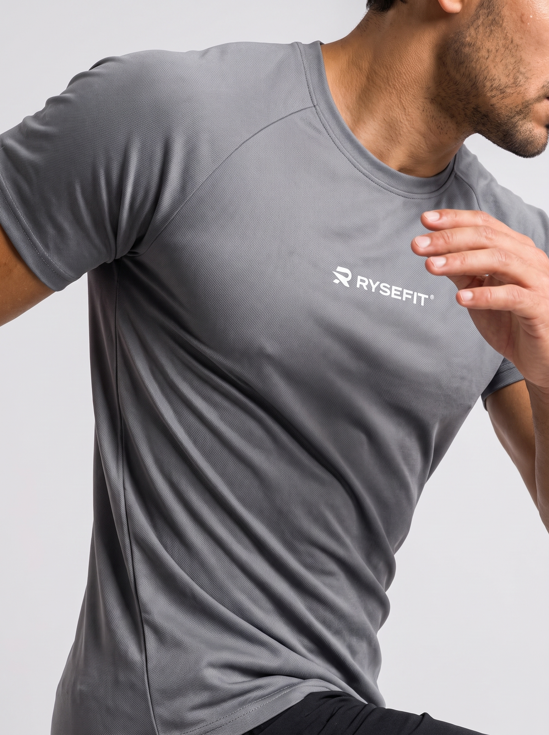 Camiseta Dry Fit Essential Cinza