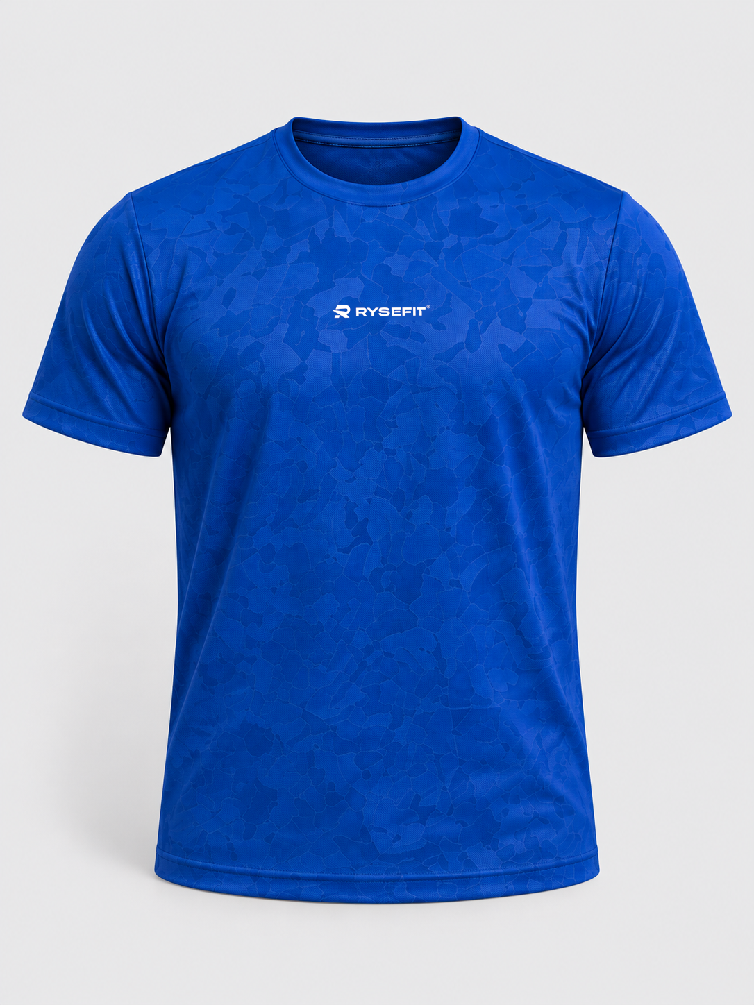 Rysefit Linha Stealth Azul: camiseta camuflada azul